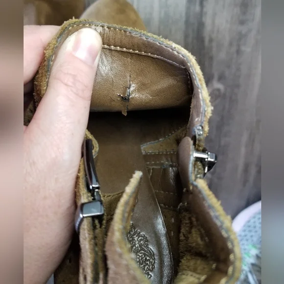 Vince Camuto Perforated Heeled Ankle Boots - Picture 8 of 8